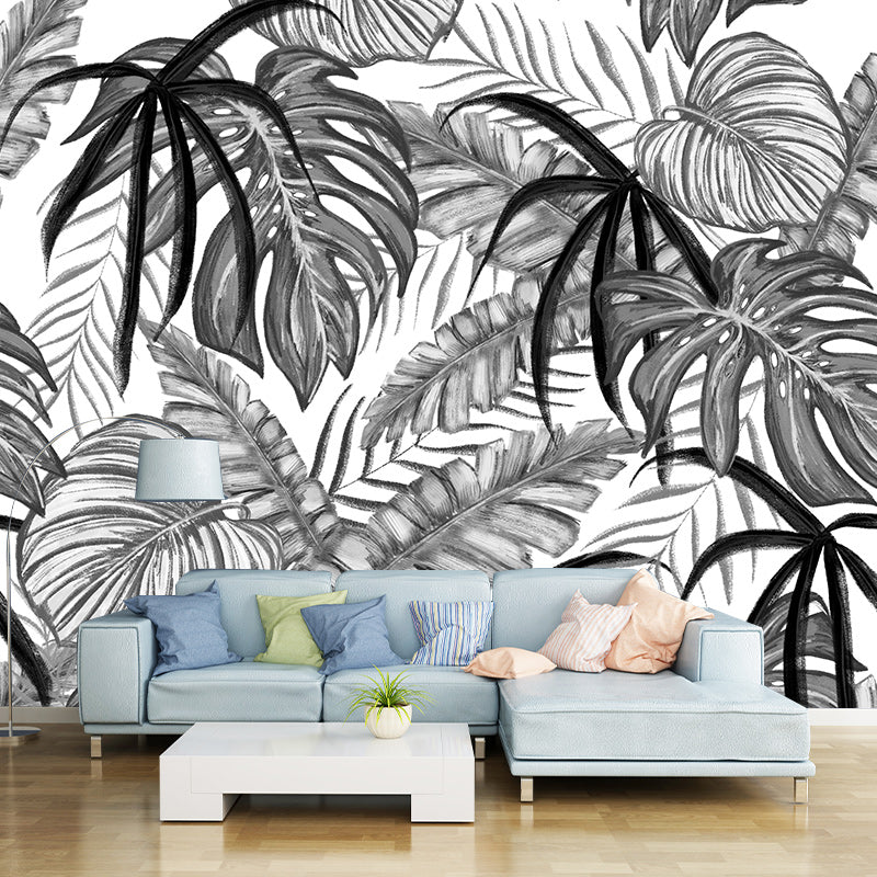 Environment Friendly Mural Wallpaper Tropical Plants Bedroom Wall Mural