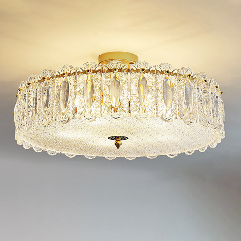 Creative Ceiling Light Nordic Glass Flush Mount Light Fixture for Sitting Room