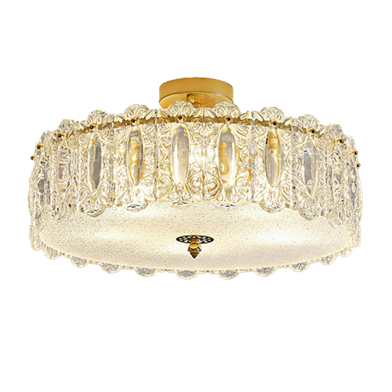 Creative Ceiling Light Nordic Glass Flush Mount Light Fixture for Sitting Room