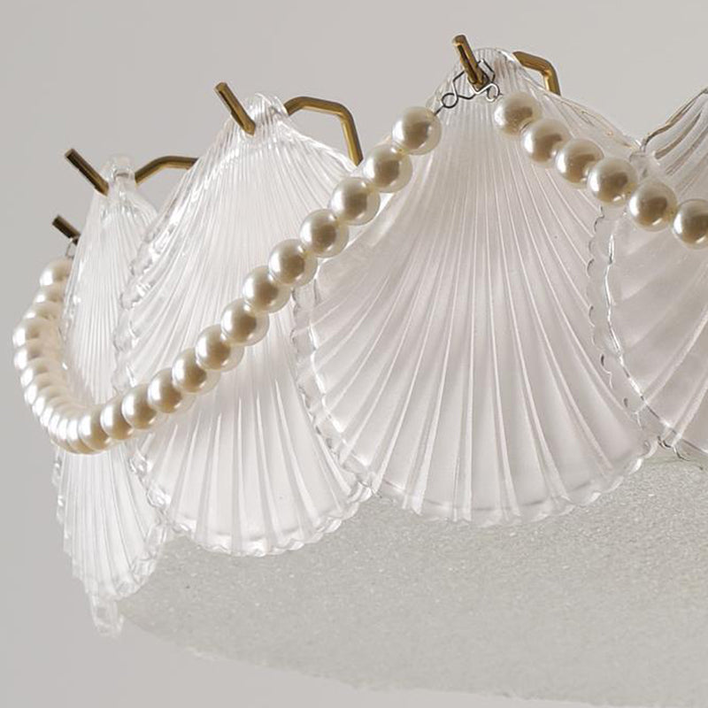 Nordic Glass Ceiling Light Creative Flush Mount Light Fixture for Sitting Room