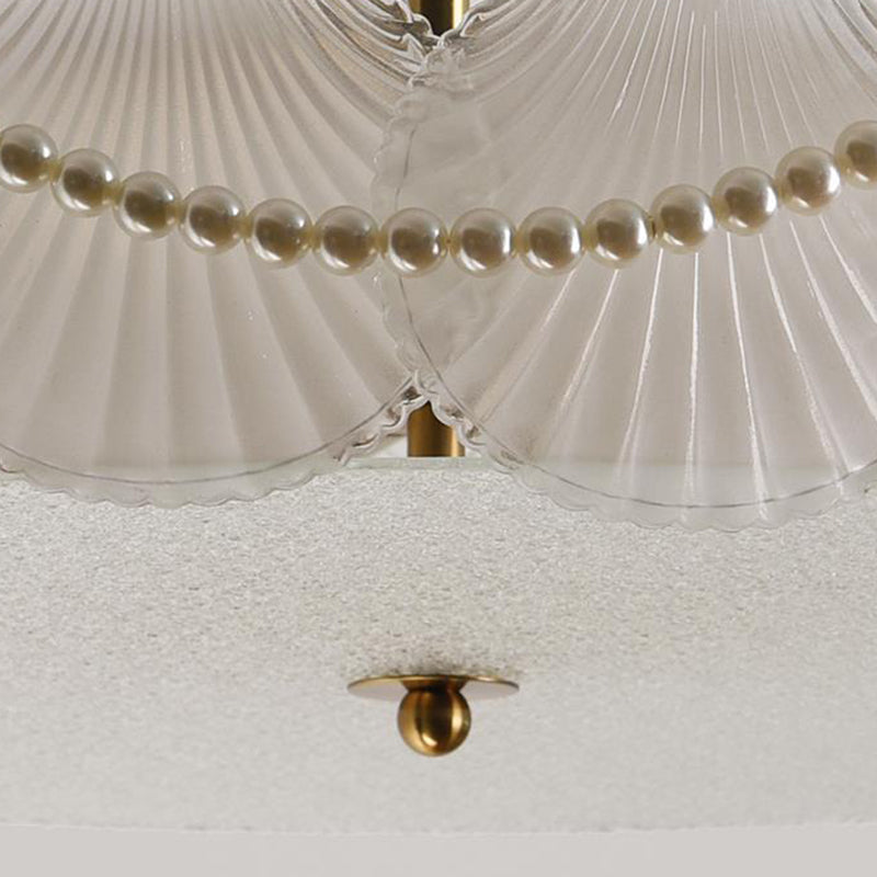 Nordic Glass Ceiling Light Creative Flush Mount Light Fixture for Sitting Room