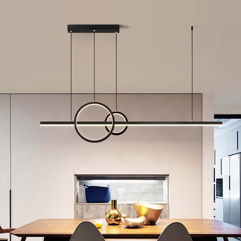 3-Lights Modernist Island Pendants Metal Pendant Lights for Dining Room
