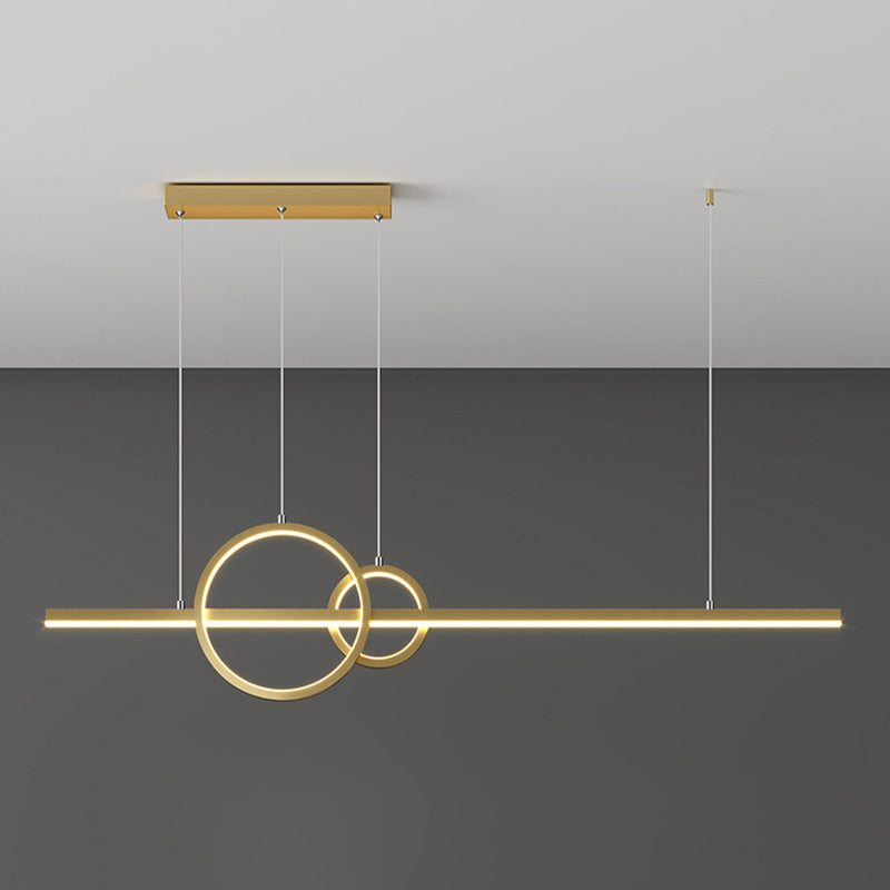 3-Lights Modernist Island Pendants Metal Pendant Lights for Dining Room