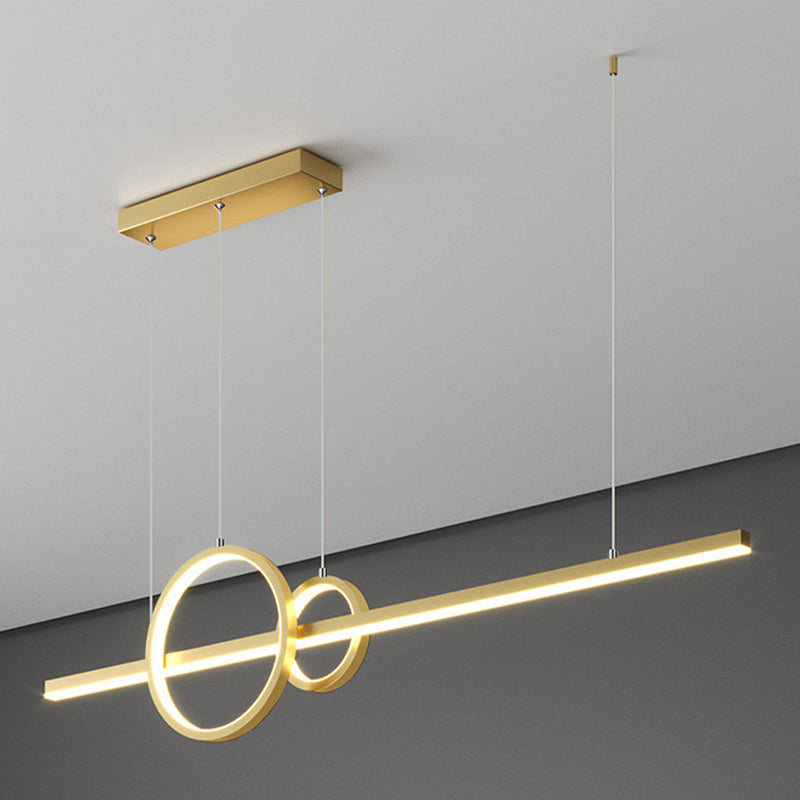 3-Lights Modernist Island Pendants Metal Pendant Lights for Dining Room