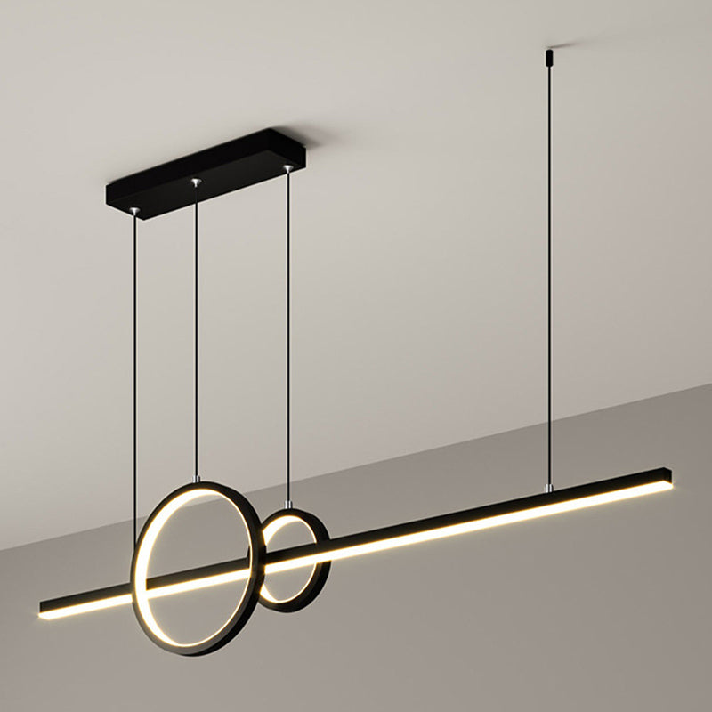 3-Lights Modernist Island Pendants Metal Pendant Lights for Dining Room
