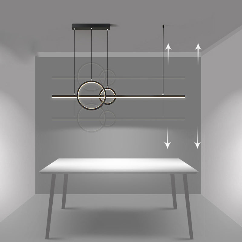 3-Lights Modernist Island Pendants Metal Pendant Lights for Dining Room