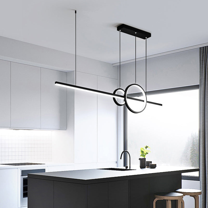 3-Lights Modernist Island Pendants Metal Pendant Lights for Dining Room