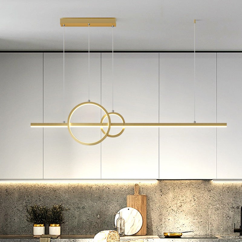 3-Lights Modernist Island Pendants Metal Pendant Lights for Dining Room