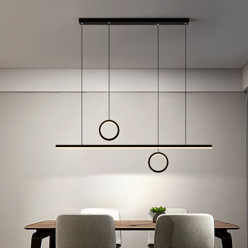 3-Lights Modernist Island Pendants Metal Pendant Lights for Living Room