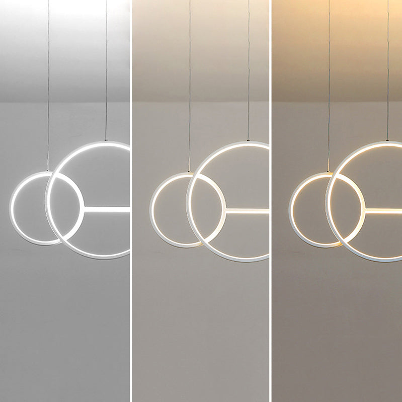 3-Lights Modern Style Island Pendants Metal Pendant Lights for Dining Room