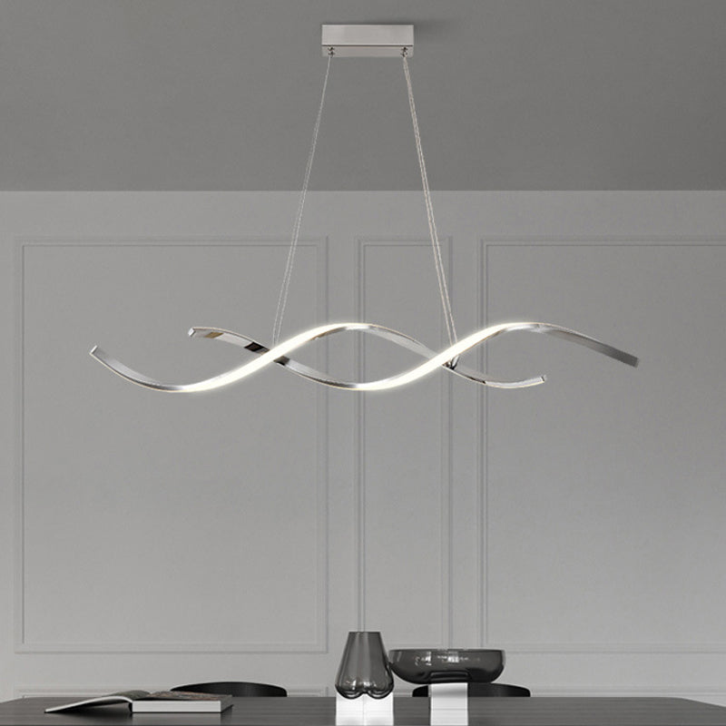2-Lights Modernist Island Pendants Metal Pendant Lights for Dining Room