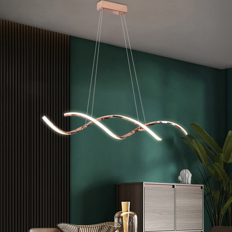 2-Lights Modernist Island Pendants Metal Pendant Lights for Dining Room