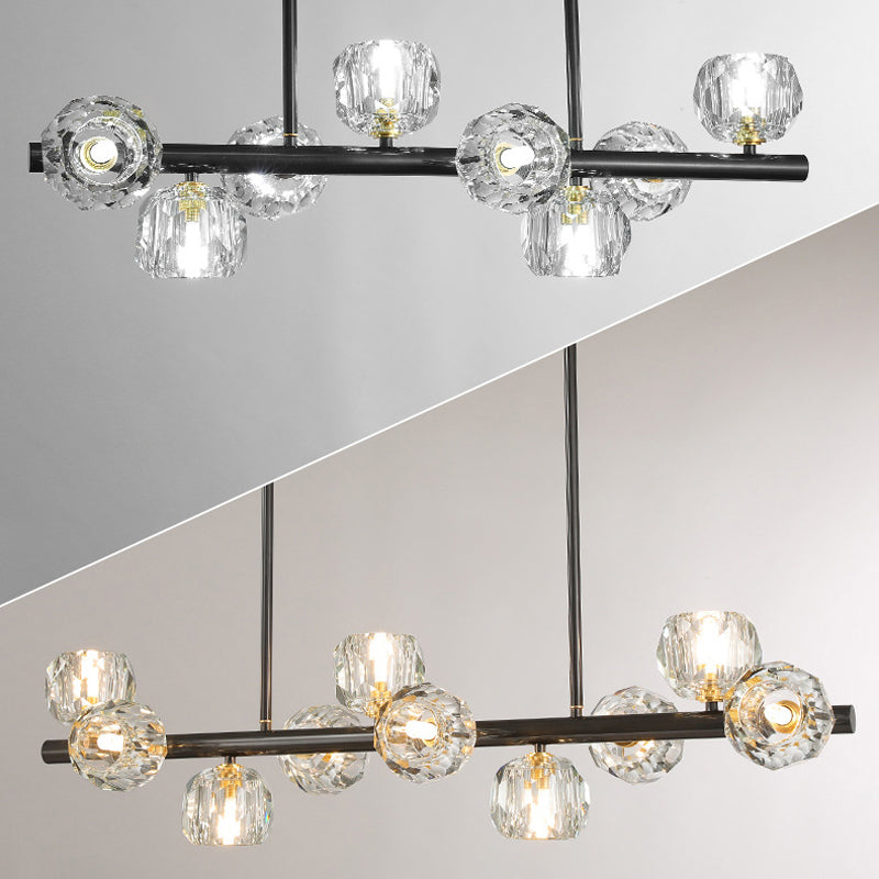 Modernist Ball Shape Island Pendants Crystal Pendant Lights for Dining Room