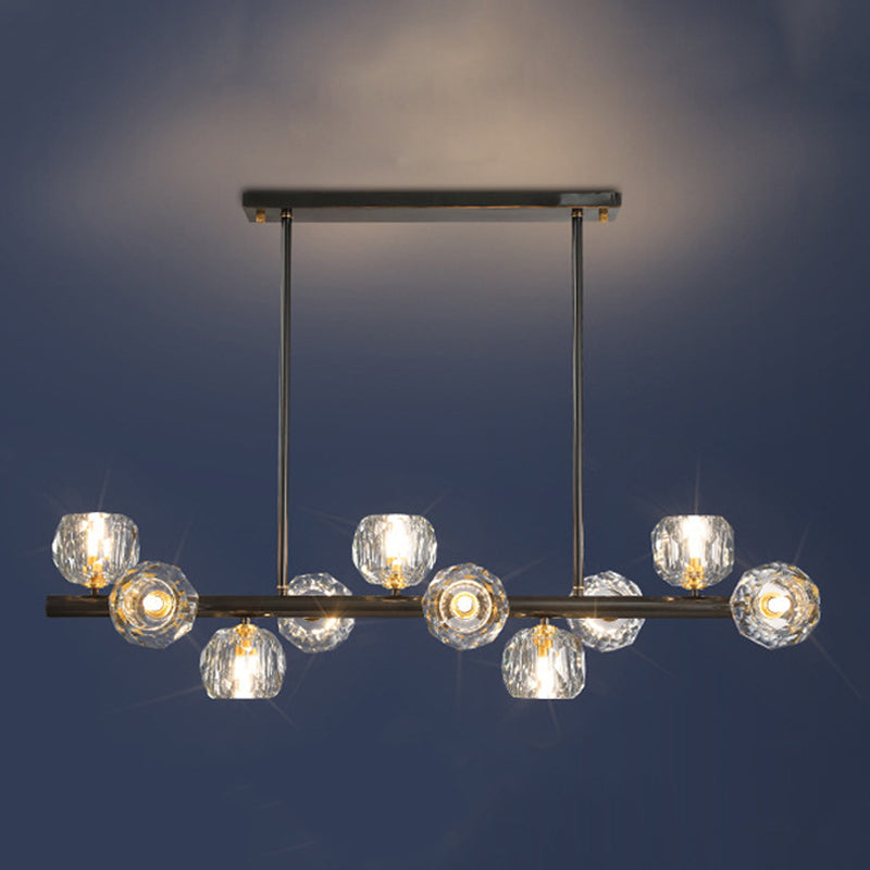 Modernist Ball Shape Island Pendants Crystal Pendant Lights for Dining Room
