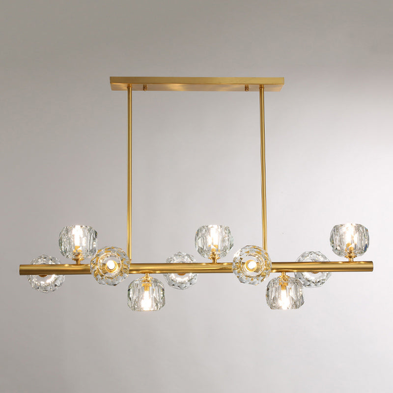 Modernist Ball Shape Island Pendants Crystal Pendant Lights for Dining Room