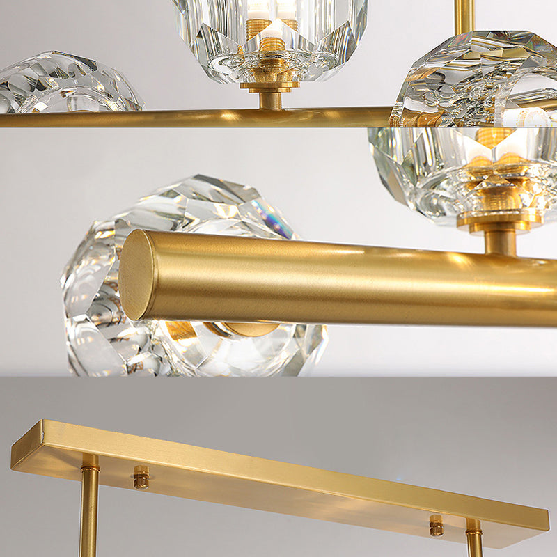 Modernist Ball Shape Island Pendants Crystal Pendant Lights for Dining Room