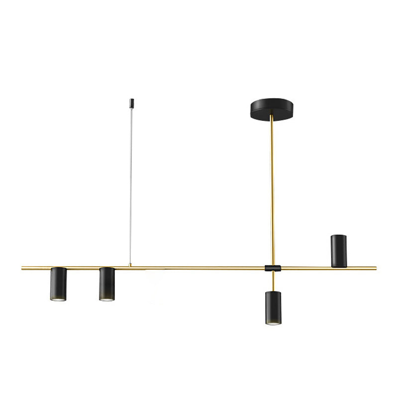 Modernist Cylinder Island Pendants Metal Pendant Lights for Dining Room