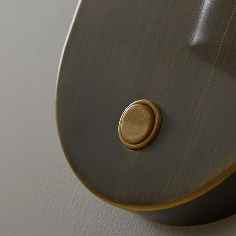 1-Light Adjustable Wall Light Modern Metal Wall Lights in Black