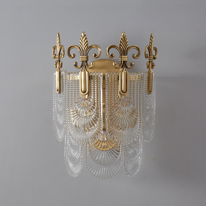 Multiple-Light Geometric Wall Sconce Light Modern Crystal Wall Sconce Lighting