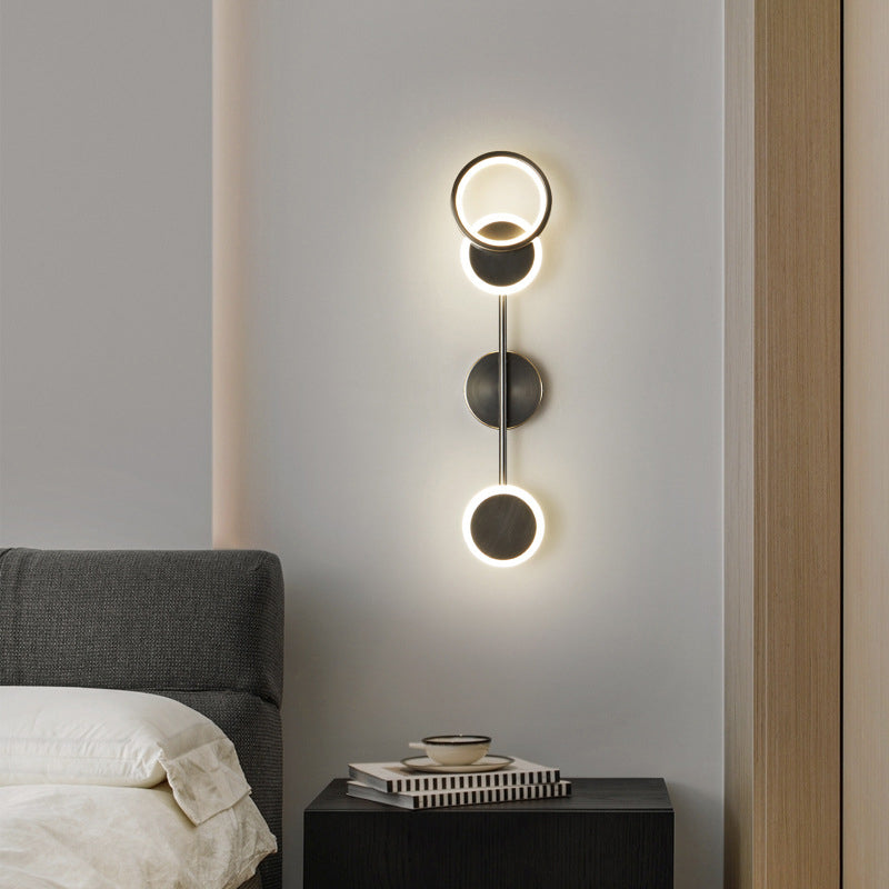 Multiple-Light Geometric Wall Sconce Lighting Modern Metal Wall Sconces