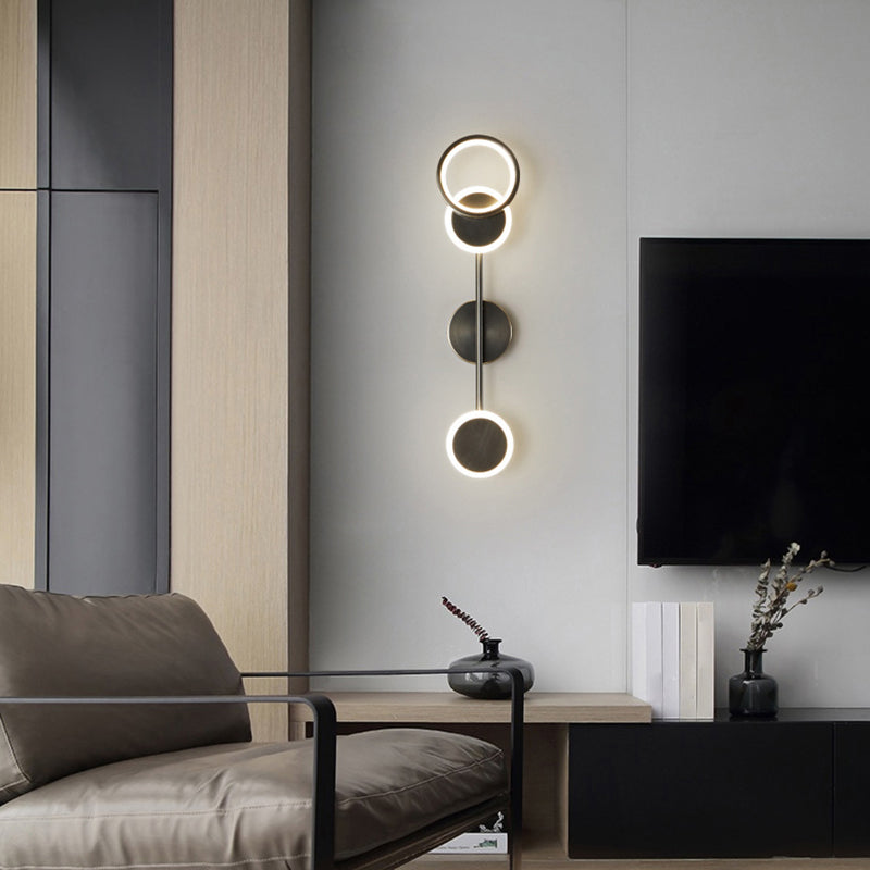 Multiple-Light Geometric Wall Sconce Lighting Modern Metal Wall Sconces
