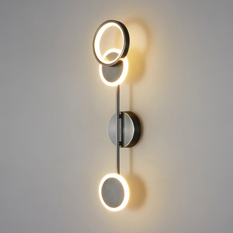 Multiple-Light Geometric Wall Sconce Lighting Modern Metal Wall Sconces