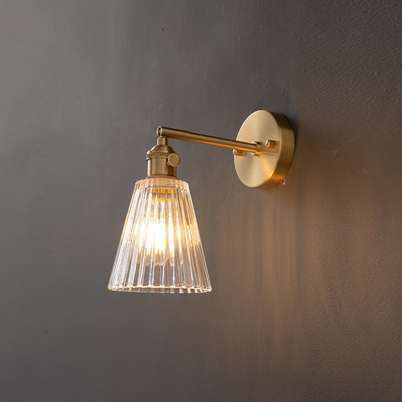 1-Light Wall Sconces Modern Glass Sconce Light Fixture for Bedroom