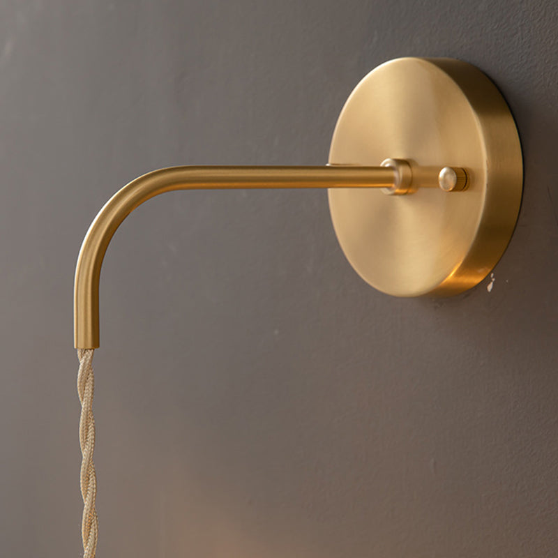 1-Light Wall Sconces Modern Glass Sconce Light Fixture for Bedroom