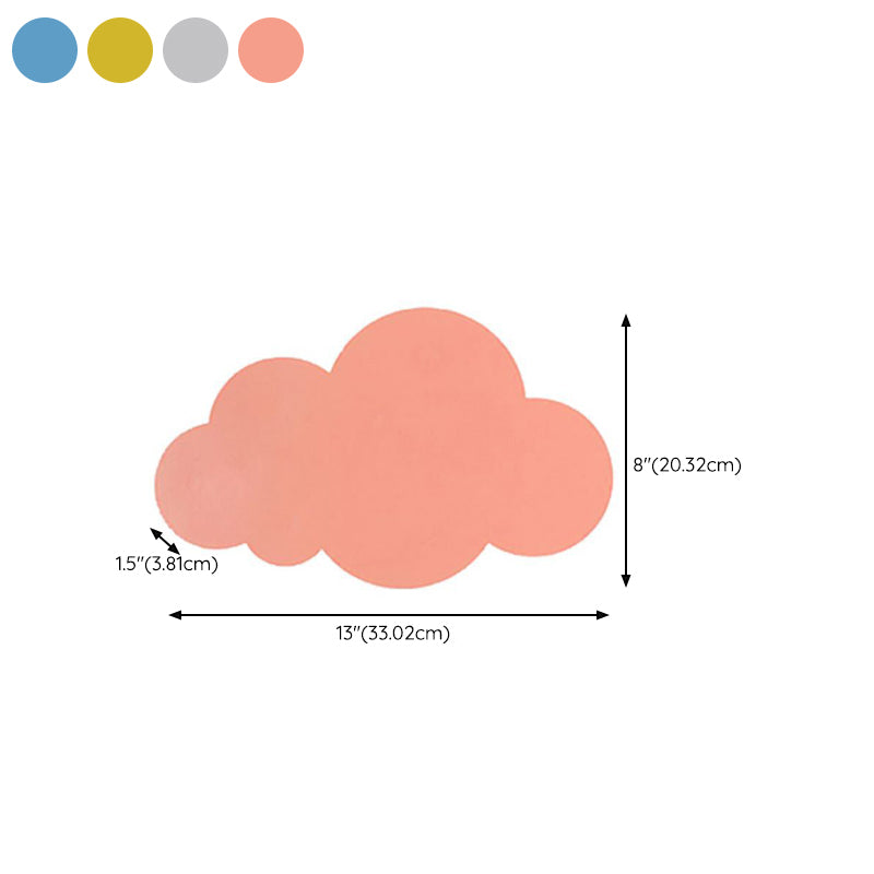 1-Light Cloud Sconce Light Kids Metal Sconce Light Fixture for Bedroom