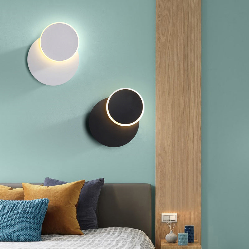 Nordic Style Iron Wall Light Geometry Shape Rotatable Wall Lamp for Bedroom