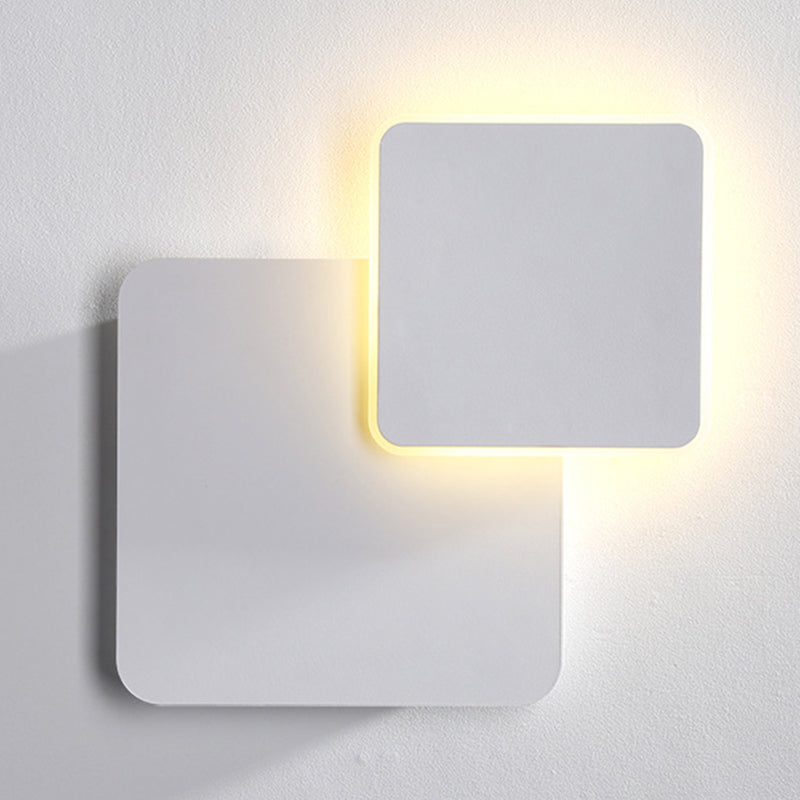 Nordic Style Iron Wall Light Geometry Shape Rotatable Wall Lamp for Bedroom