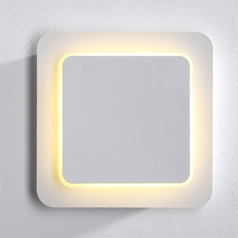 Nordic Style Iron Wall Light Geometry Shape Rotatable Wall Lamp for Bedroom
