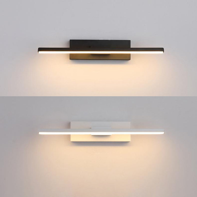 Nordic Style Metal Wall Light Strip Shape Rotatable Wall Lamp for Bedroom
