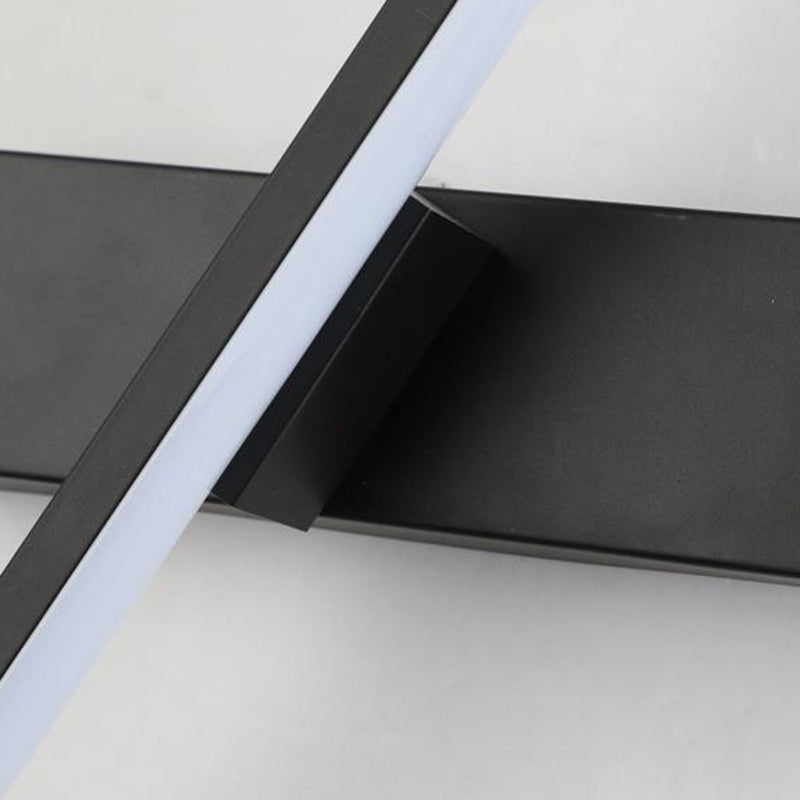 Nordic Style Metal Wall Light Strip Shape Rotatable Wall Lamp for Bedroom