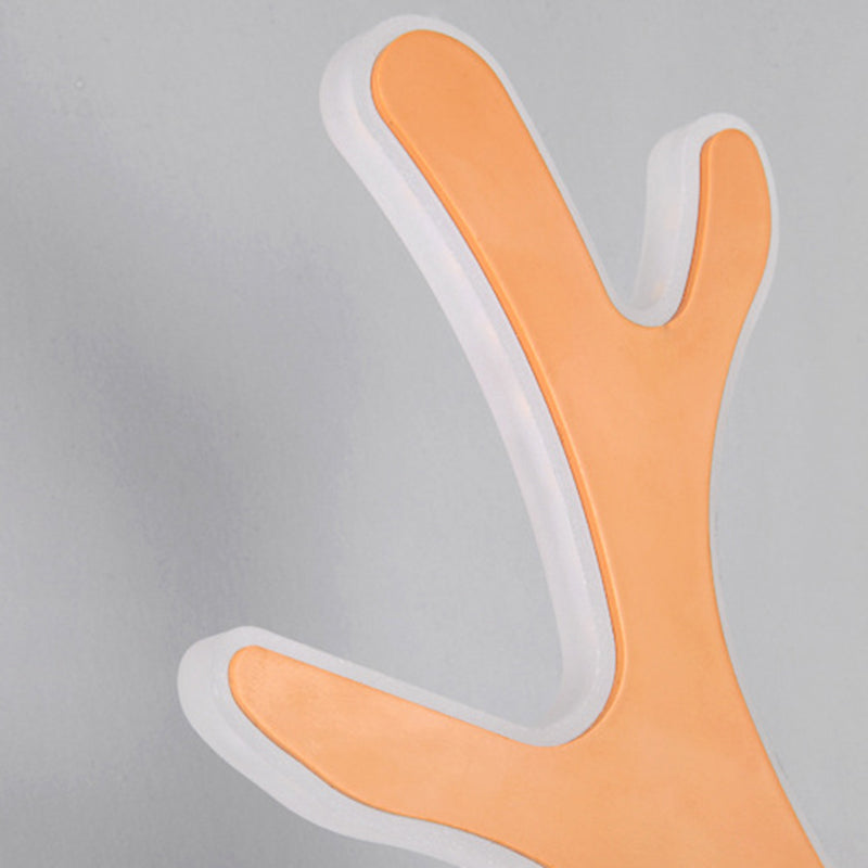 2-Light Antler Sconce Modern Metal Sconce Light Fixture for Bedroom