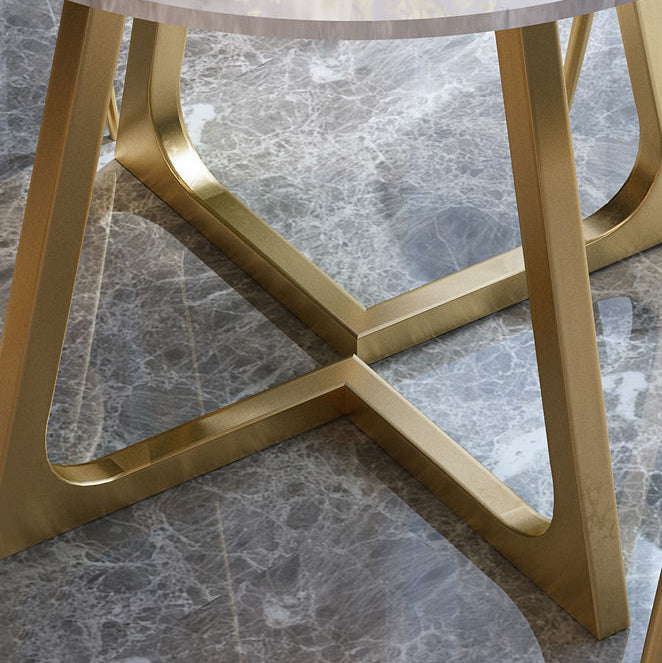 Modern 1/2/5 Pieces Dining Set Round Stone Dining Table for Balcony