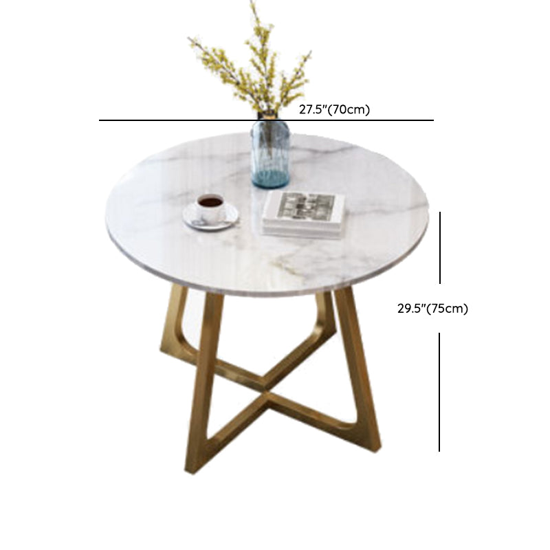Modern 1/2/5 Pieces Dining Set Round Stone Dining Table for Balcony