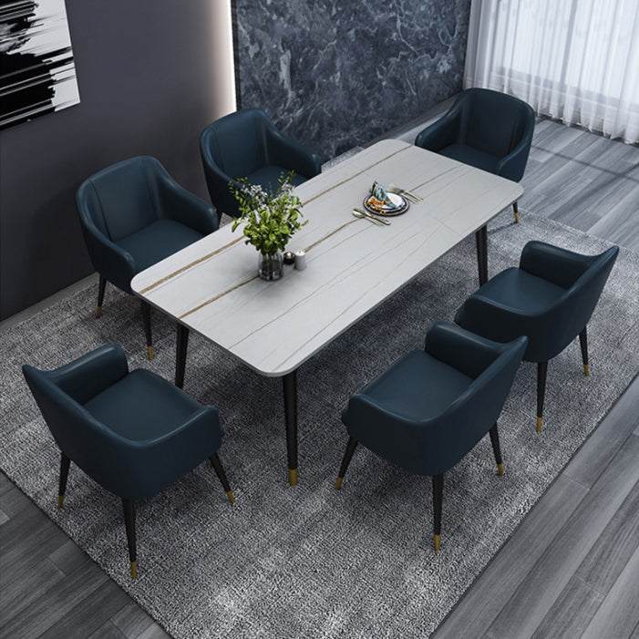 Modern 1/5/6/7 Pieces Dining Set Rectangle Stone Dining Table for Dining Room Kitchen