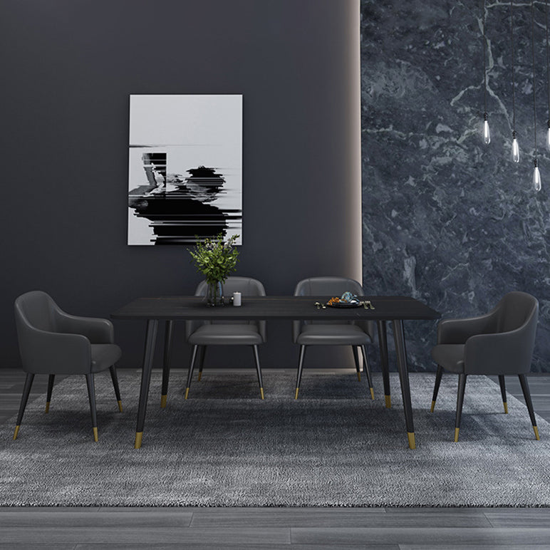 Modern 1/5/6/7 Pieces Dining Set Rectangle Stone Dining Table for Dining Room Kitchen