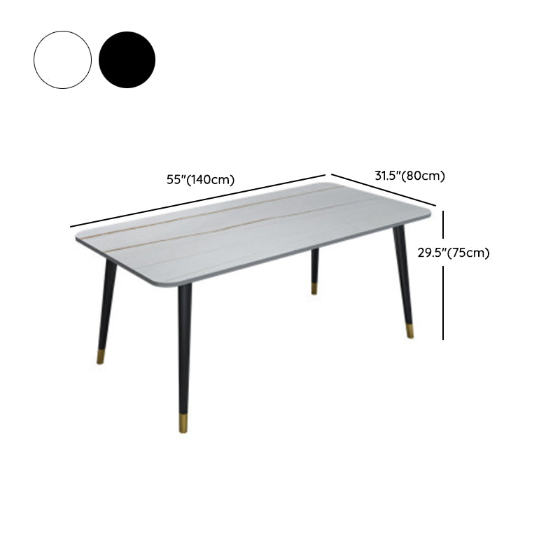 Modern 1/5/6/7 Pieces Dining Set Rectangle Stone Dining Table for Dining Room Kitchen