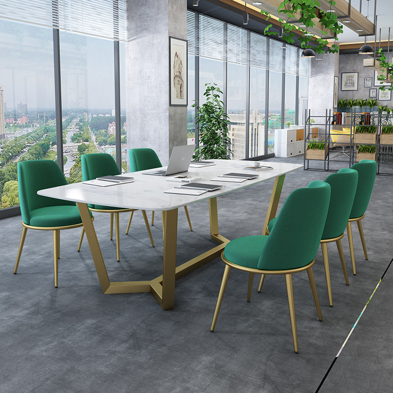 Modern 1/7 Pieces Dining Set Rectangle Stone Dining Table for Cafe Dining Room