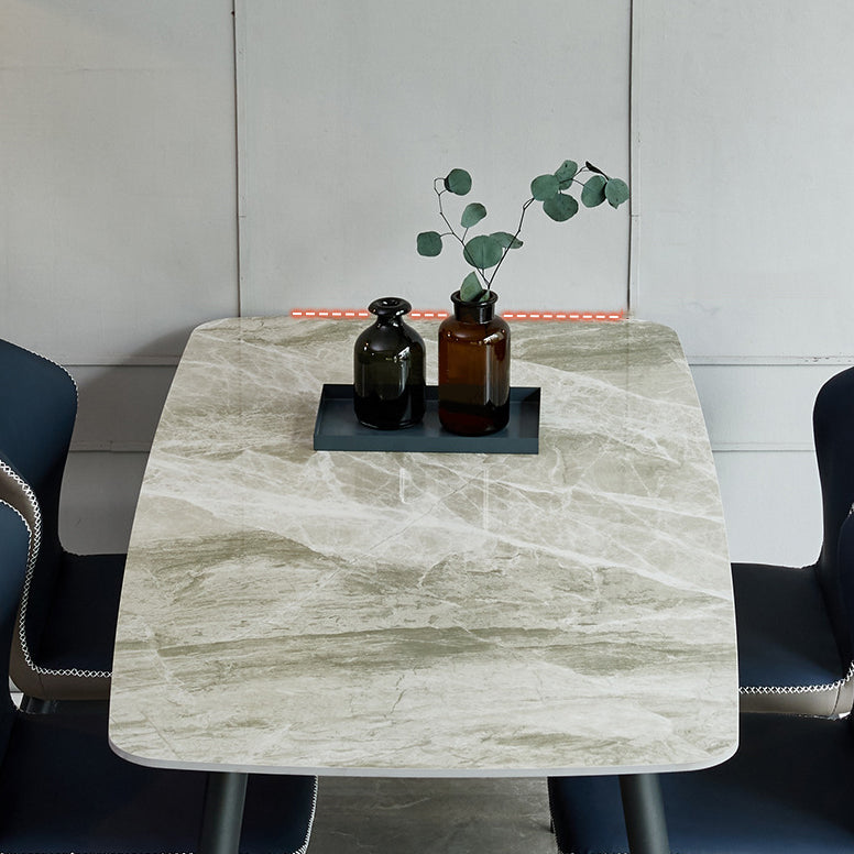 1/2/5/7 Pieces Rectangle Dining Set Modern Sintered Stone Top Dinette Table Set