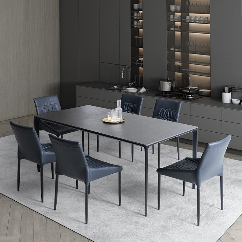 Designer Style 1/2/5/7 Pieces Rectangle Dining Set Sintered Stone Top Dinette Table Set