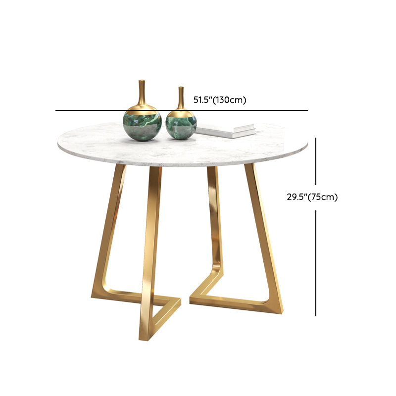 Modern 1/2/5 Pieces Dining Set Round Stone Dining Table for Dining Room Kitchen