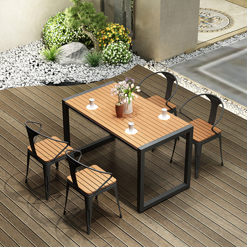 Modern Wood Dining Table Set 1/3/5 Pieces Dining Room Set for Home Use