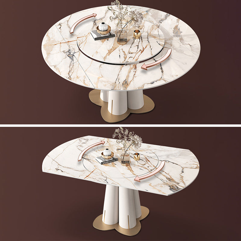 Glam Rectangle Table Set 1/3/4/5/7/9 Pieces Dining Set for Home Use