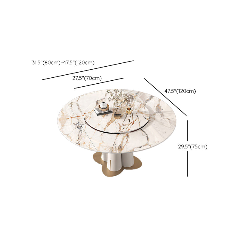 Glam Rectangle Table Set 1/3/4/5/7/9 Pieces Dining Set for Home Use