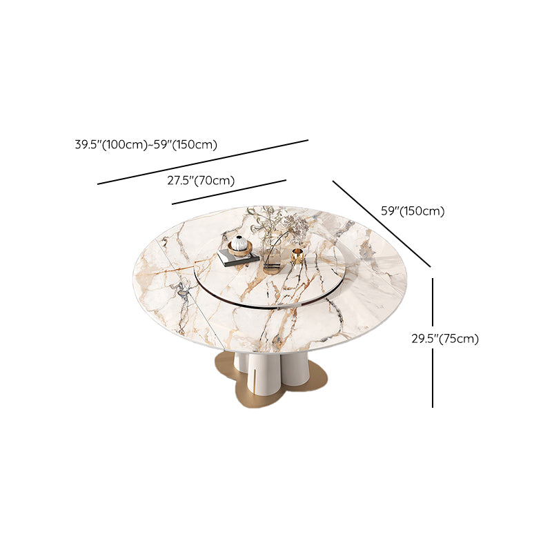 Glam Rectangle Table Set 1/3/4/5/7/9 Pieces Dining Set for Home Use