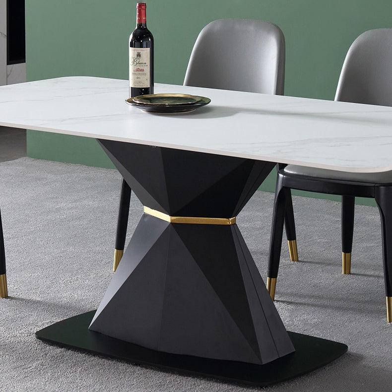 Contemporary Rectangle Table Set 1/5/6 Pieces Dining Set for Home Use