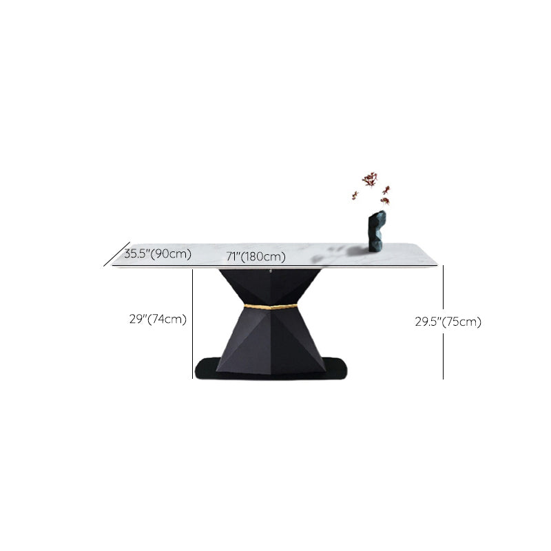Contemporary Rectangle Table Set 1/5/6 Pieces Dining Set for Home Use